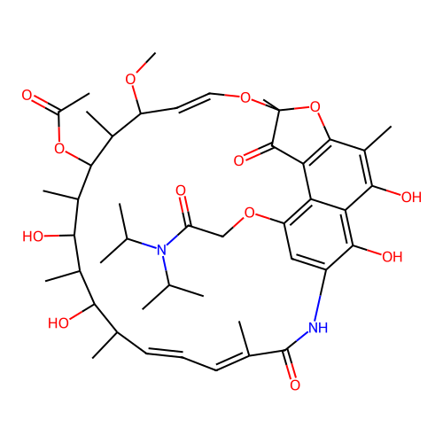 Rifamycin B dipropylamide structure