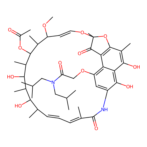Rifamycin B diisobutylamide structure