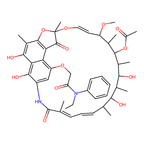 Rifamycin B ethylphenylamide structure