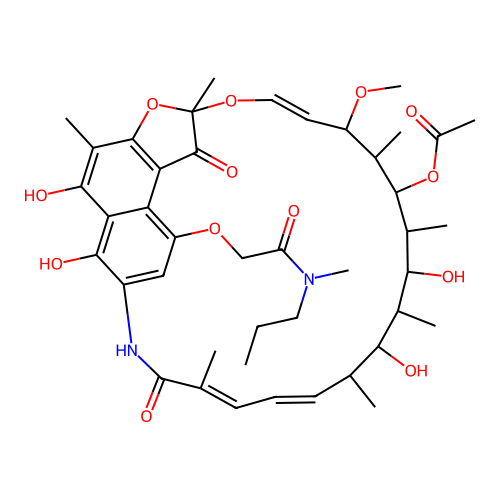 Rifamycin B methylpropylamide structure
