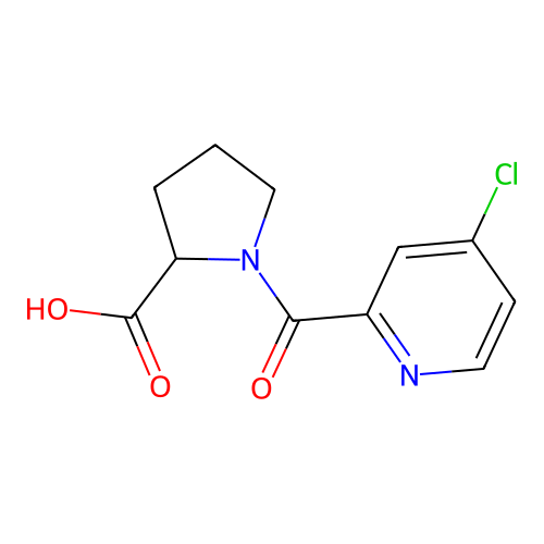 1-(4-Chloropyridine-2-carbonyl)pyrrolidine-2-carboxylic acid structure