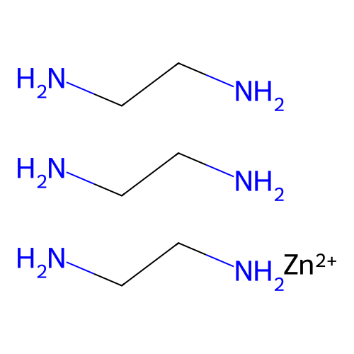 (OC-6-11)-Tris(1,2-ethanediamine-kappaN1,kappaN2)zinc(2+) structure