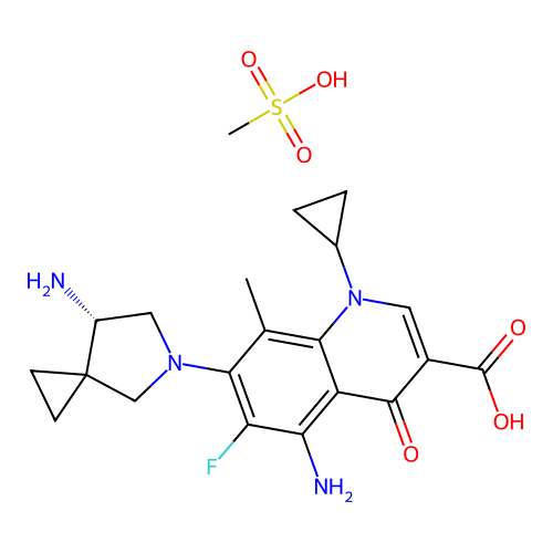 Olamufloxacin mesilate structure