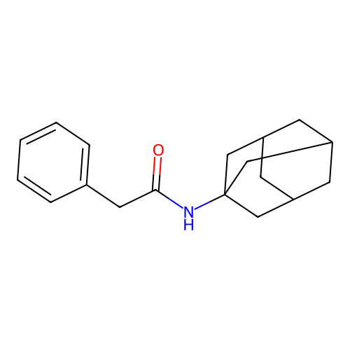 N-(1-adamantyl)-2-phenylacetamide structure
