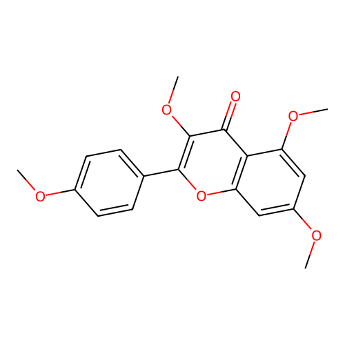 3,5,7,4'-Tetramethoxyflavone structure
