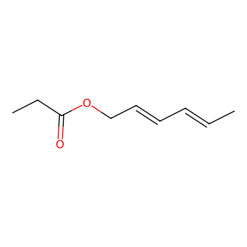 2,4-Hexadienyl propionate, (2E,4E)- structure