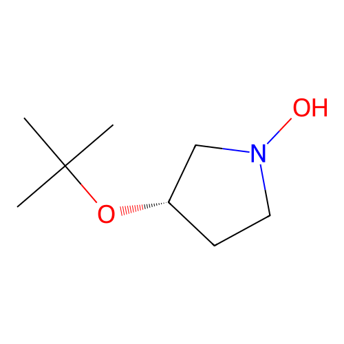 Pyrrolidine, 3-(1,1-dimethylethoxy)-1-hydroxy-, (3S)- structure