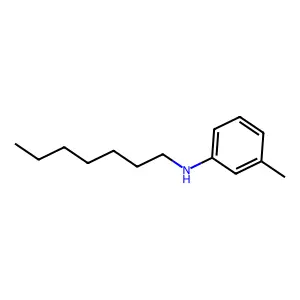 N-heptyl-3-methylaniline structure