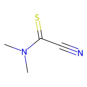 Carbonocyanidothioic amide, dimethyl- structure