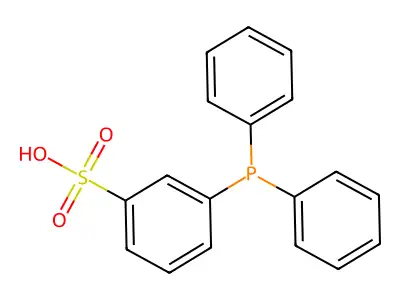 3-(二苯基膦基)苯-1-磺酸 structure