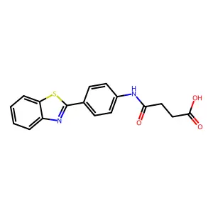 4-((4-(Benzo[d]thiazol-2-yl)phenyl)amino)-4-oxobutanoic acid structure