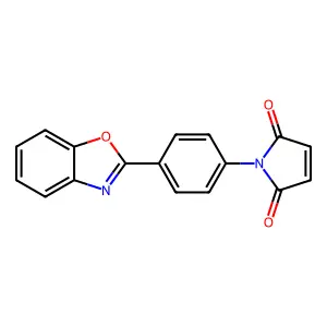 N-(4-(2-苯并噁唑基)苯基)马来酰亚胺 structure