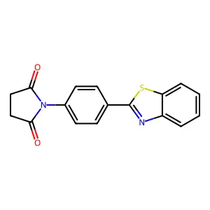 1-[4-(1,3-Benzothiazol-2-yl)phenyl]pyrrolidine-2,5-dione structure