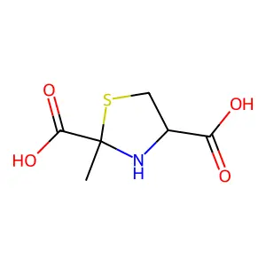 2-甲基-2,4-噻唑烷二甲酸 structure