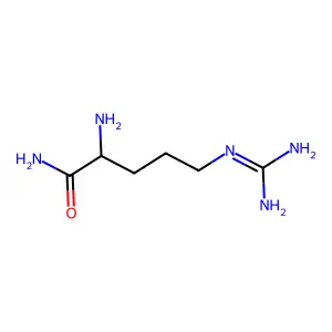 2-Amino-5-(diaminomethylideneamino)pentanamide structure
