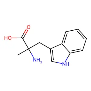 alpha-Methyl-D-tryptophan structure