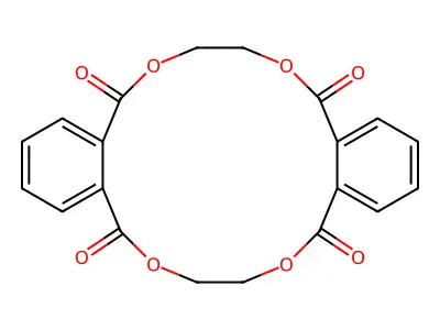 7,8,17,18-tetrahydrodibenzo[f,n][1,4,9,12]tetraoxacyclohexad structure