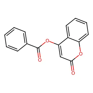 (2-Oxochromen-4-yl) benzoate structure