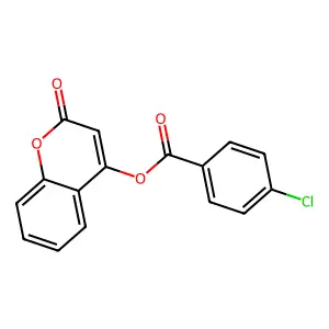 (2-Oxochromen-4-yl) 4-chlorobenzoate structure