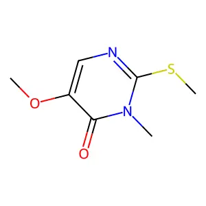 5-Methoxy-3-methyl-2-(methylthio)-4(3H)-pyrimidinone structure