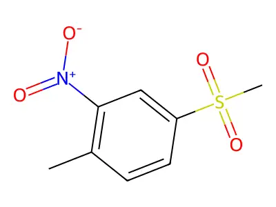 4-Mesyl-2-nitrotoluene structure