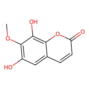 6,8-Dihydroxy-7-methoxycoumarin structure