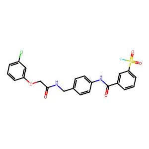 3-[[4-[[[2-(3-chlorophenoxy)acetyl]amino]methyl]phenyl]carba structure