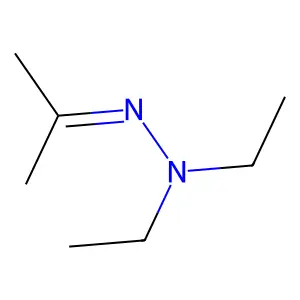 Acetone diethylhydrazone structure