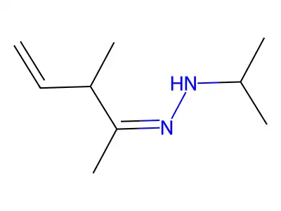 3-Methyl-4-penten-2-one isopropyl hydrazone structure