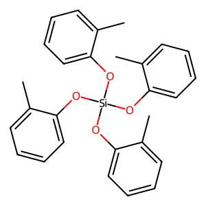 Silicic acid (H4SiO4), tetrakis(2-methylphenyl) ester structure