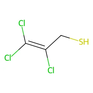 2,3,3-三氯丙-2-烯-1-硫醇 structure