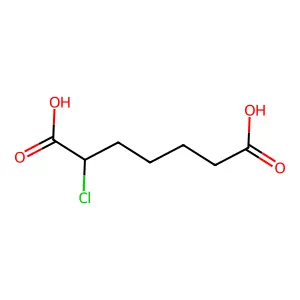 2-Chloroheptanedioic acid structure