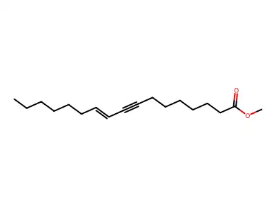 methyl (E)-heptadec-10-en-8-ynoate structure