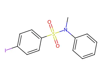 4-iodo-N-methyl-N-phenylbenzenesulfonamide structure