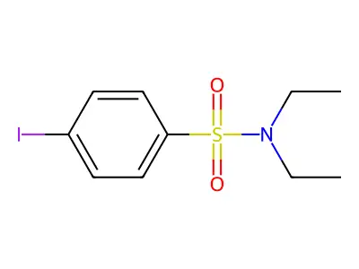 N,N-diethyl-4-iodobenzenesulfonamide structure