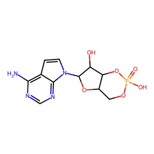 7-脱氮腺苷3',5'-单磷酸酯 structure