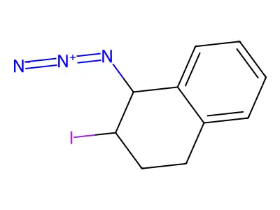1-Azido-2-iodo-1,2,3,4-tetrahydronaphthalene structure