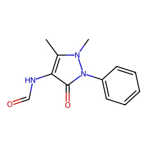 4-(Formylamino)antipyrine structure