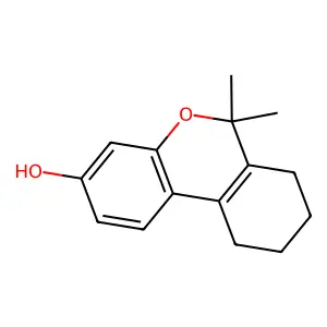 6H-Dibenzo(b,d)pyran-3-ol, 6,6-dimethyl-7,8,9,10-tetrahydro- structure
