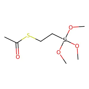 Acetic acid, thio-, S-ester with (2-mercaptoethyl)trimethoxysilane structure