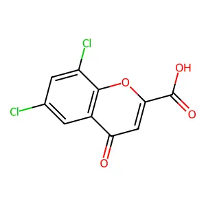 6,8-Dichlorochromone-2-carboxylic acid structure