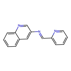 3-((2-Pyridylmethylene)amino)quinoline structure