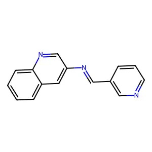 3-((3-Pyridylmethylene)amino)quinoline structure