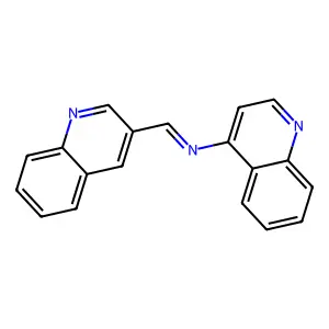 3-(N-4-Quinolylformimidoyl)quinoline structure