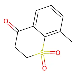 Thiochroman-4-one, 8-methyl-, 1,1-dioxide structure