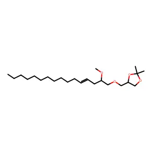 4-[[(2-Methoxy-4-hexadecenyl)oxy]methyl]-2,2-dimethyl-1,3-dioxolane structure