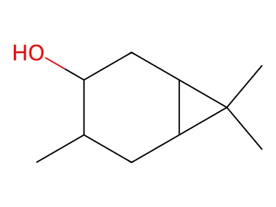 4,7,7-三甲基双环(4.1.0)庚烷-3-醇 structure