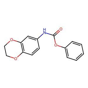 phenyl N-(2,3-dihydro-1,4-benzodioxin-6-yl)carbamate structure