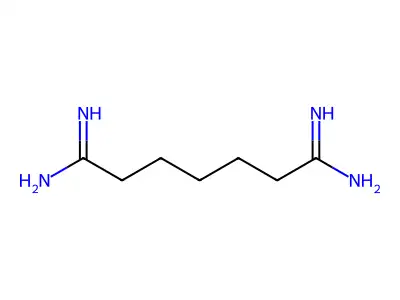 Heptanediimidamide structure
