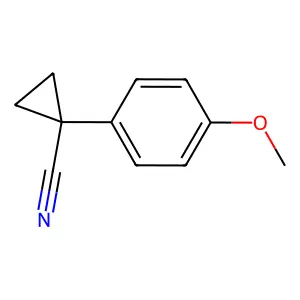 1-(4-甲氧基苯基)环丙烷-1-甲腈 structure